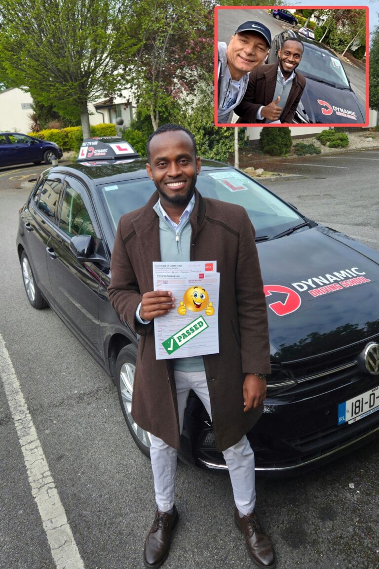 Congratulations to Abshir on passing his driving test