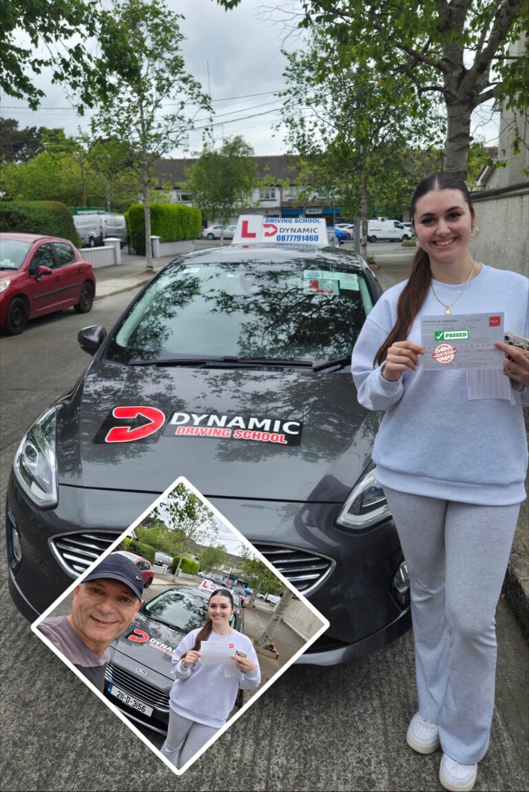 Happy Saturday morning for Andrea Nita, who passed her test